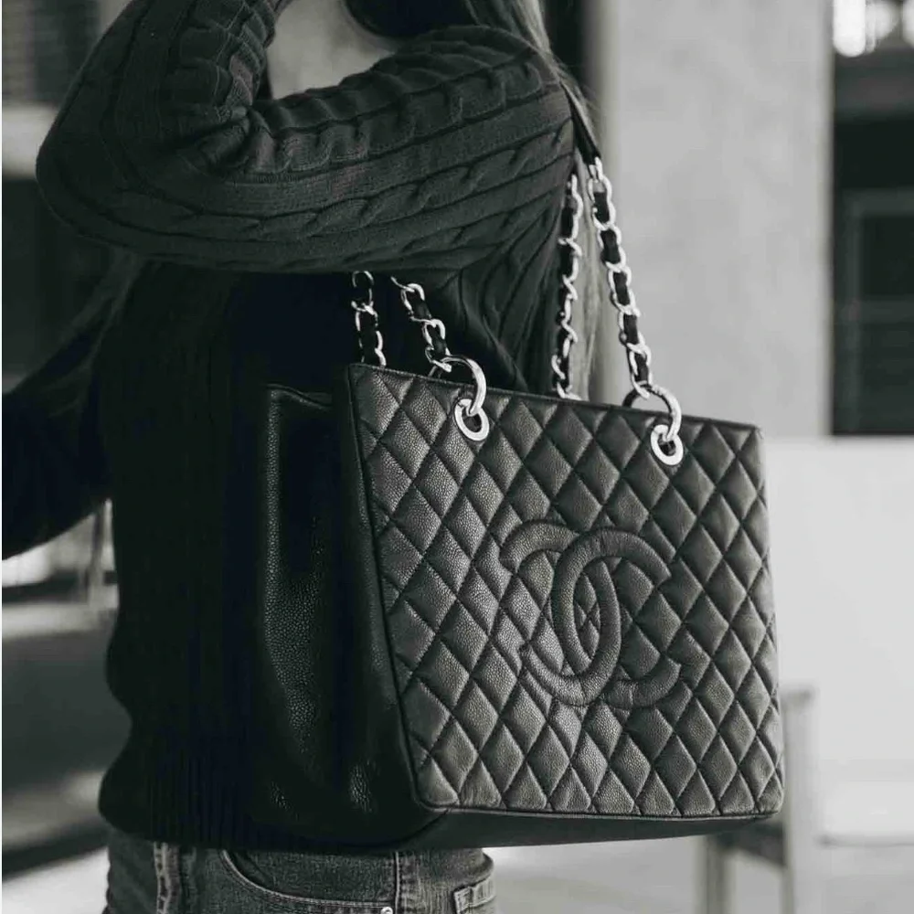 Chanel Black Caviar Grand Shopping Tote (GST)